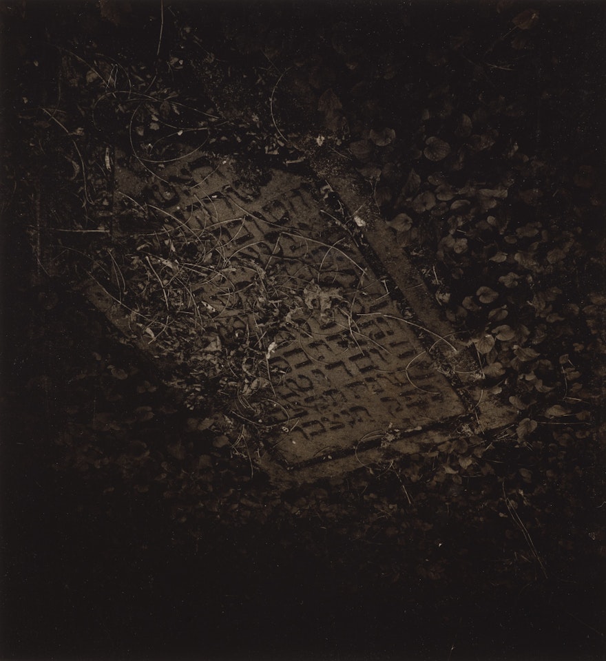 Gravestone of Rabbi Loew, the Old Jewish Cemetery, Prague, 1932 by Josef Sudek