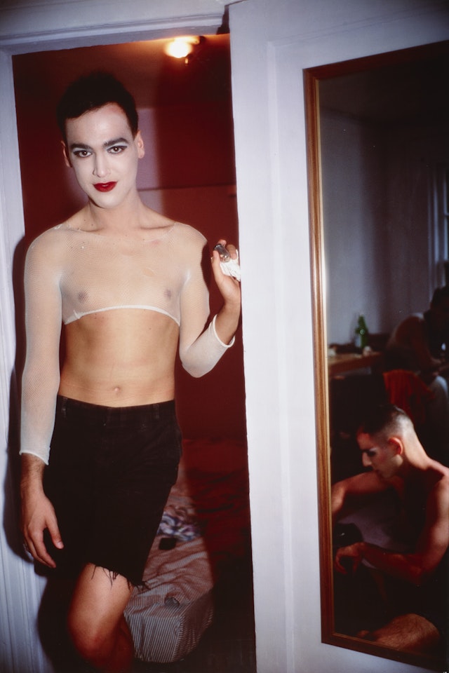 Jimmy Paulette and Tabboo! undressing, NYC, 1991 by Nan Goldin