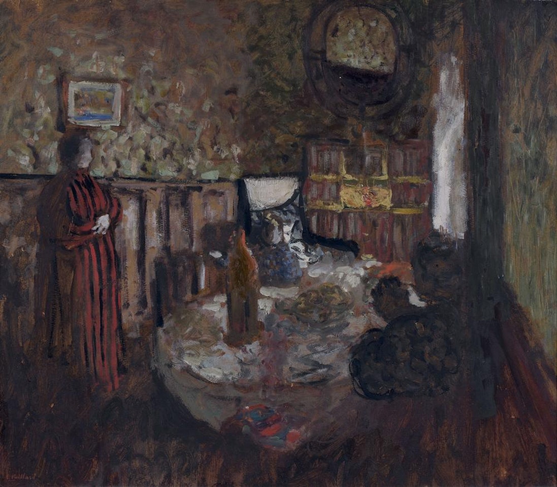 Annette assise entre sa mère et sa grand-mère by Édouard Vuillard