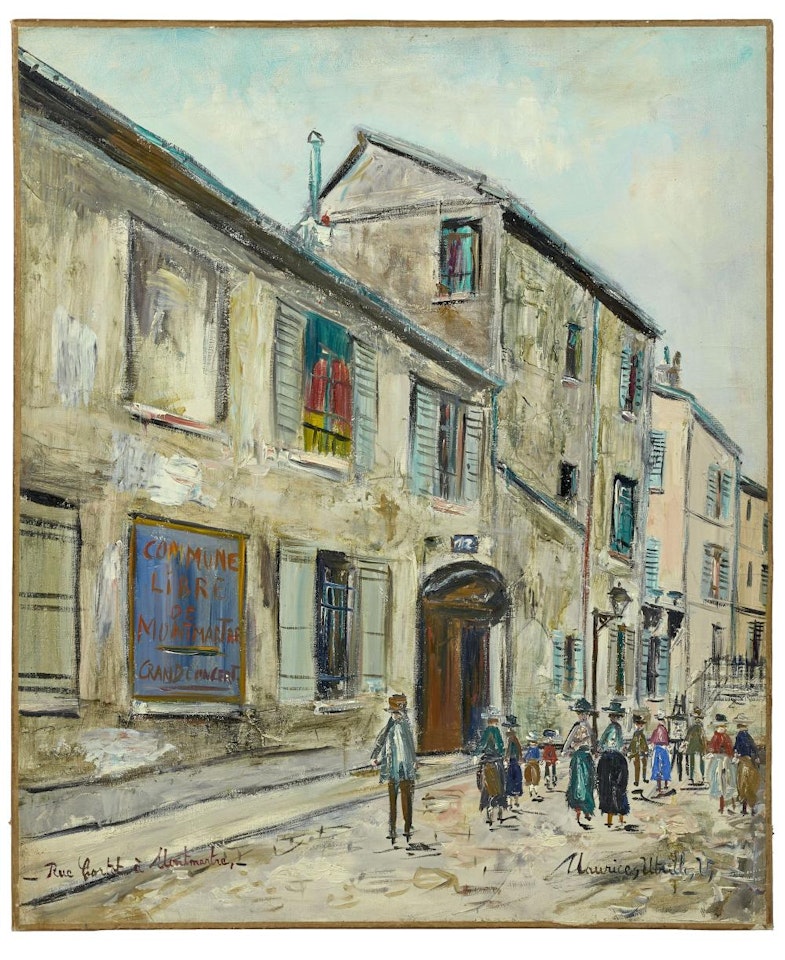 Ancien atelier d'Utrillo à Montmartre ou Rue Cortot à Montmartre by Maurice Utrillo