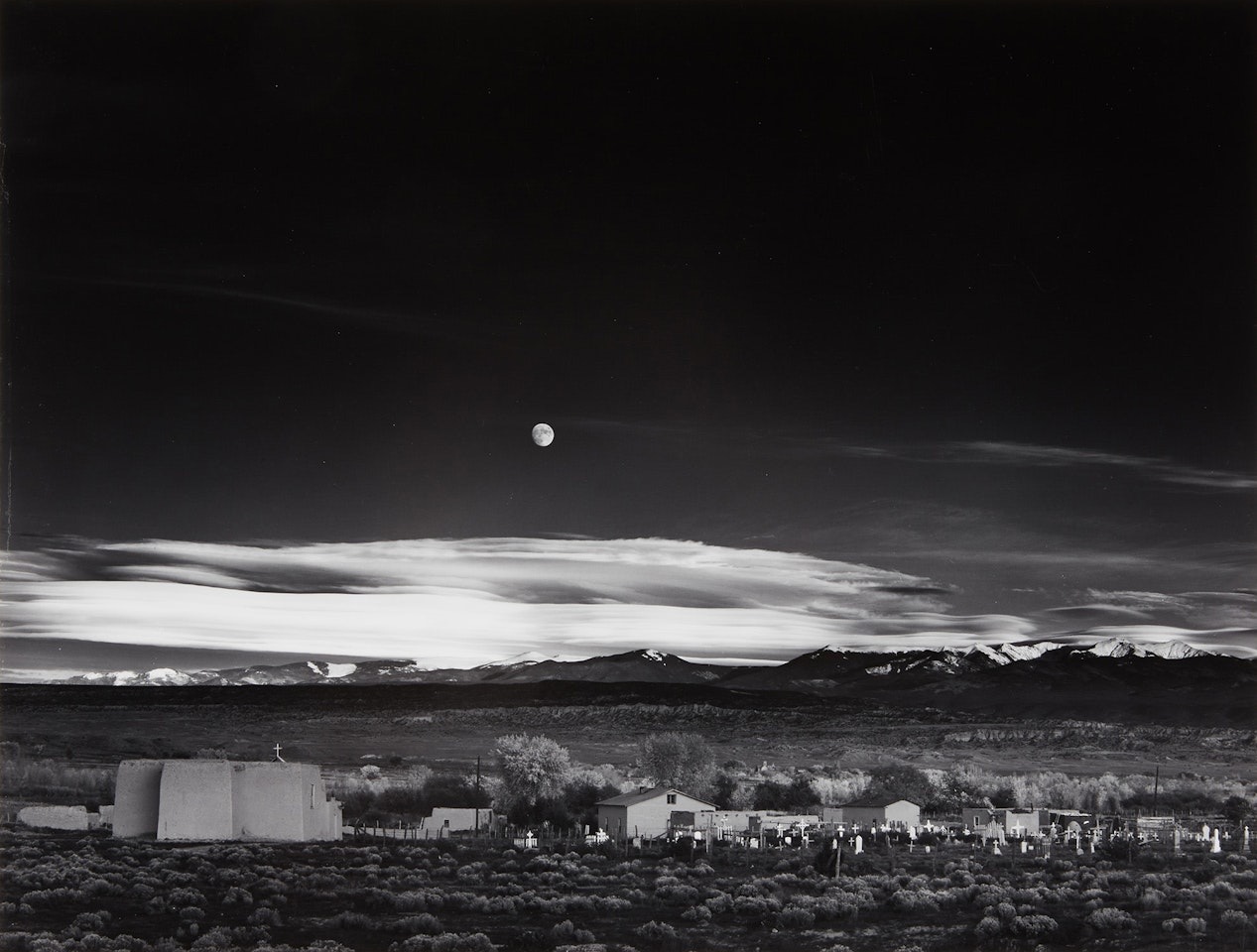 Moonrise, Hernandez, New Mexico by Ansel Adams