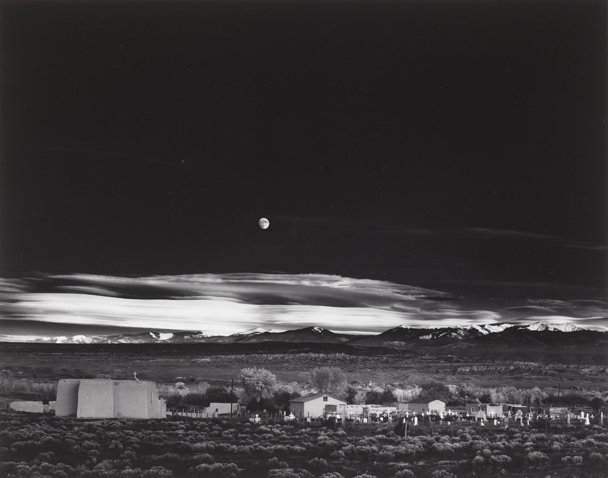 Moonrise, Hernandez, New Mexico, 1941 by Ansel Adams