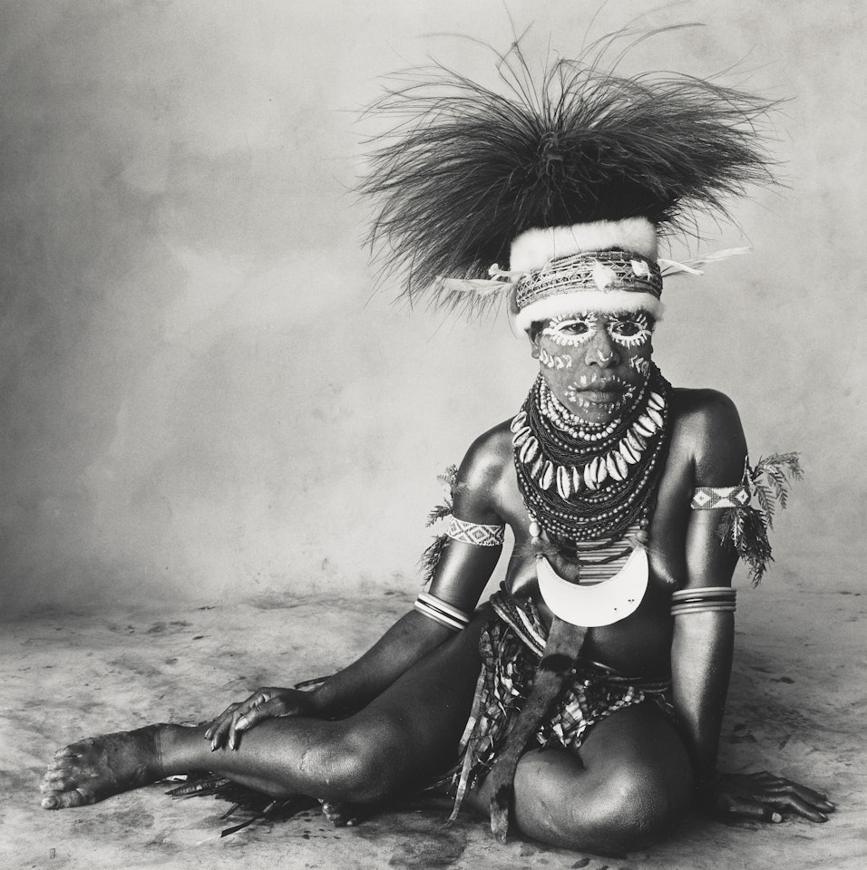 Sitting Woman, New Guinea by Irving Penn