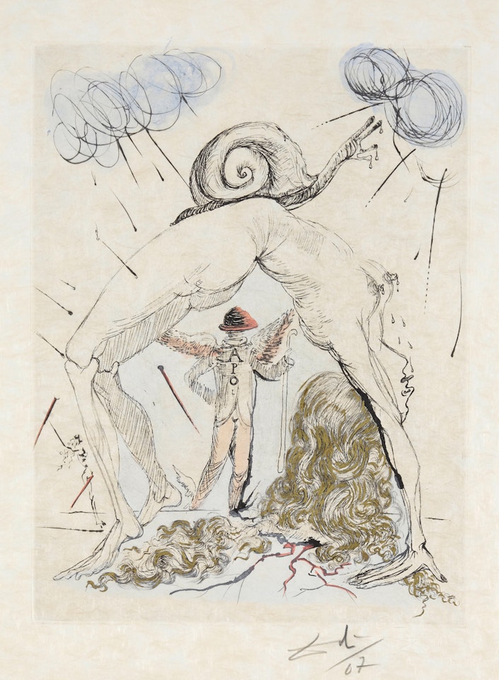 Poèmes secrets d'Apollinaire  by Salvador Dali