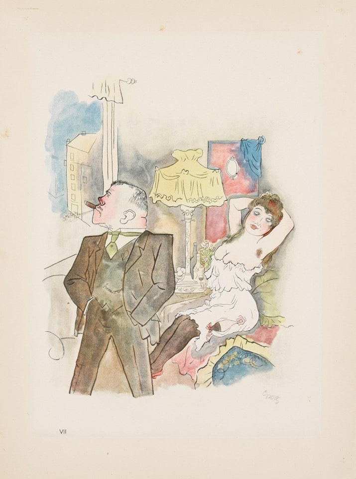 Genre Scene; Strength and Grace, from Ecce Homo 2 by George Grosz