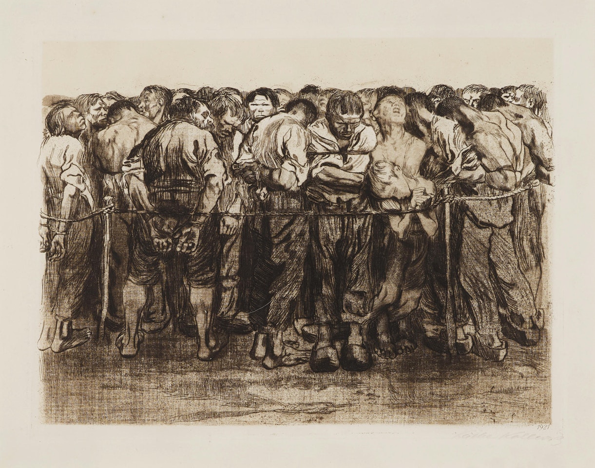 Die Gefangenen (The Prisoners), from Bauernkrieg by Kathe Kollwitz