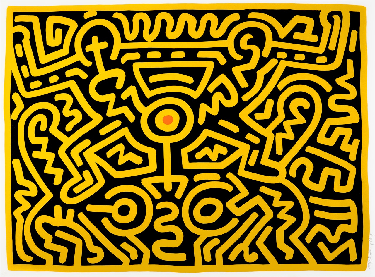 Growing 4 (from Growing set) by Keith Haring