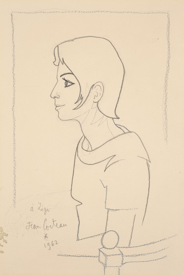 Portrait de Zizi Jeanmaire by Jean Cocteau