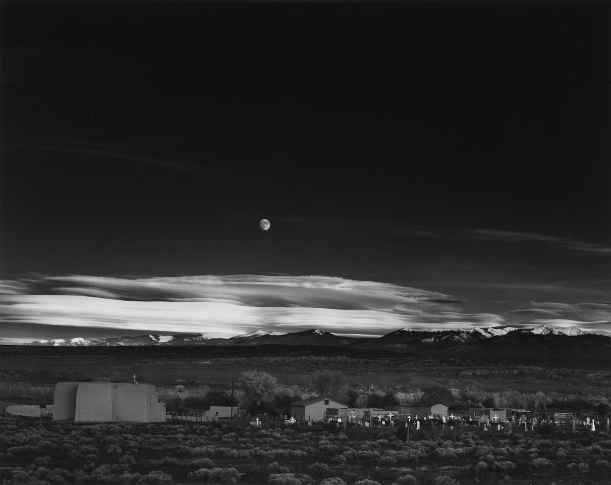 Moonrise, Hernandez, New Mexico by Ansel Adams