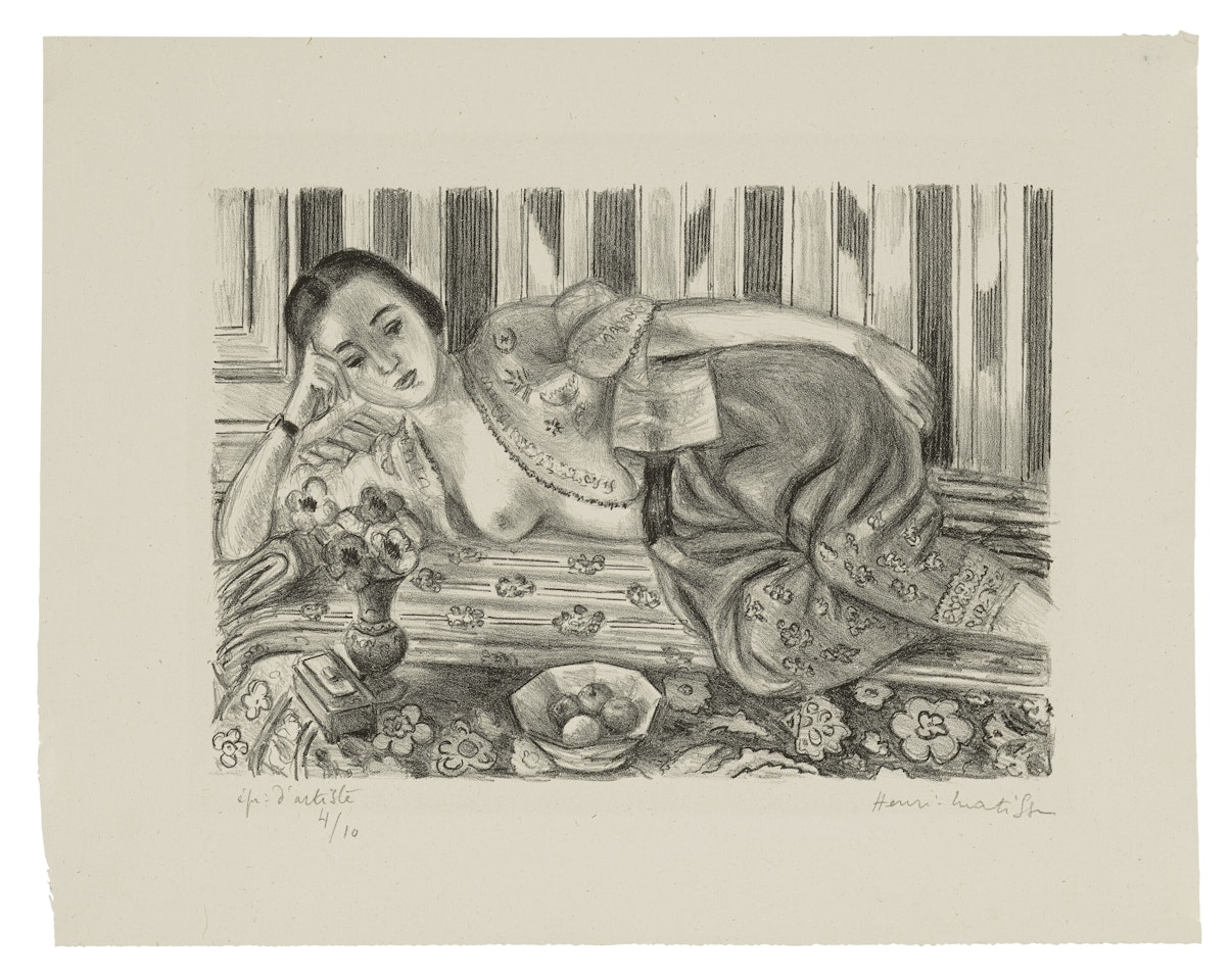 Odalisque à la culotte de satin rouge by Henri Matisse