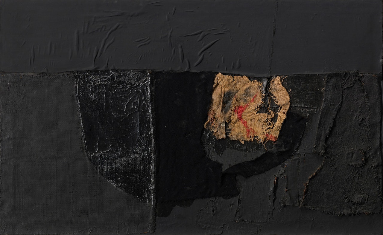 Sacco e nero by Alberto Burri