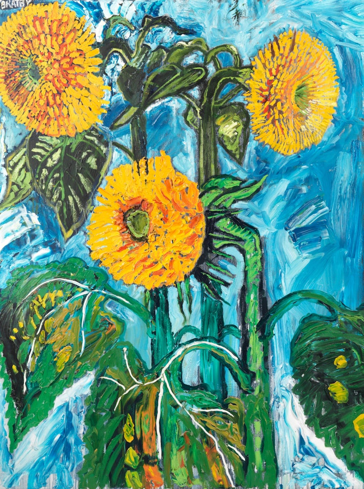 Three Sunflowers by John Bratby