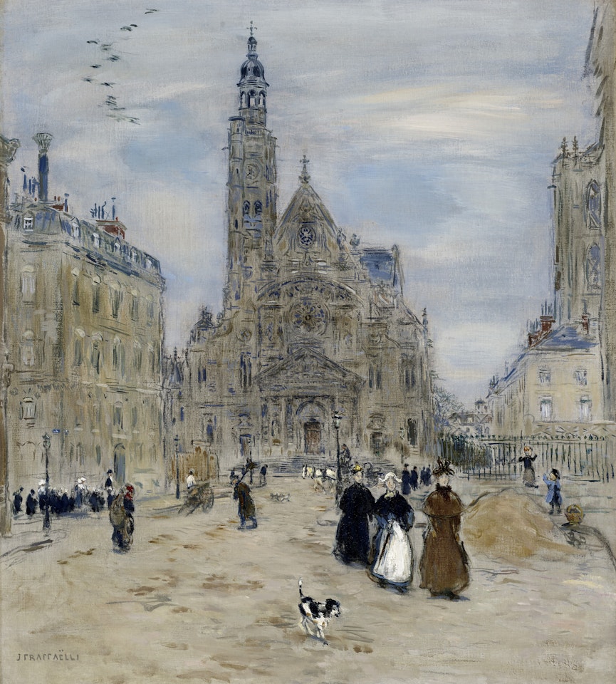 Saint-Étienne-du-Mont, Paris by Jean Francois Raffaelli