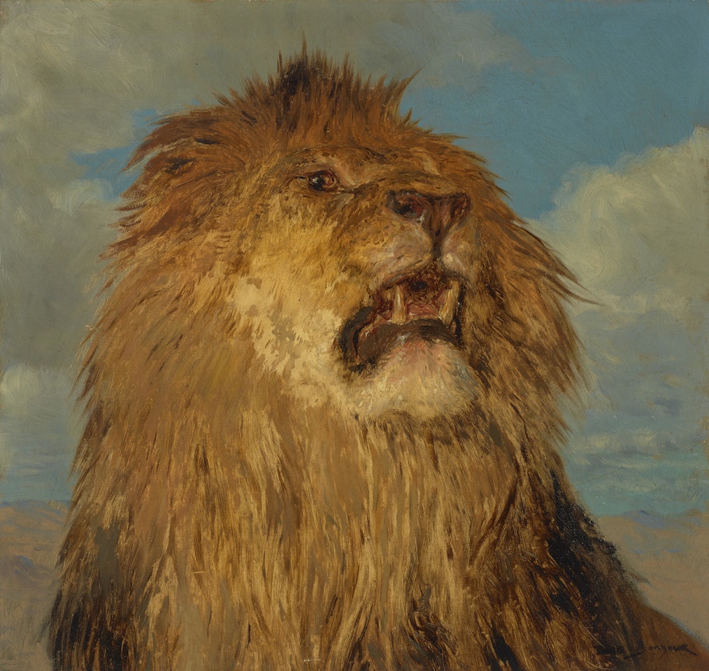 Tête de lion relevée by Rosa Bonheur