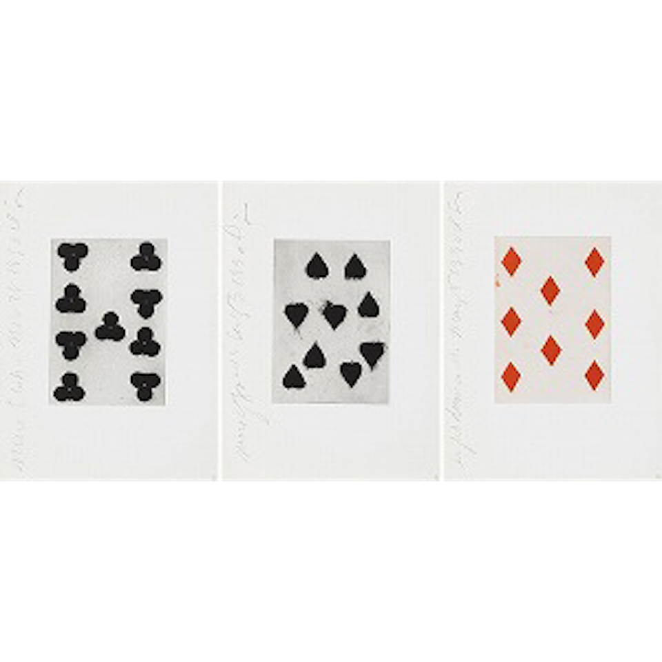 Playing Cards by Donald Sultan