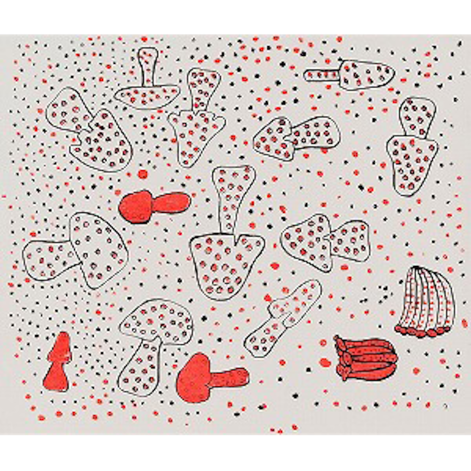 Mushrooms TZXT (Kusama 393) by Yayoi Kusama