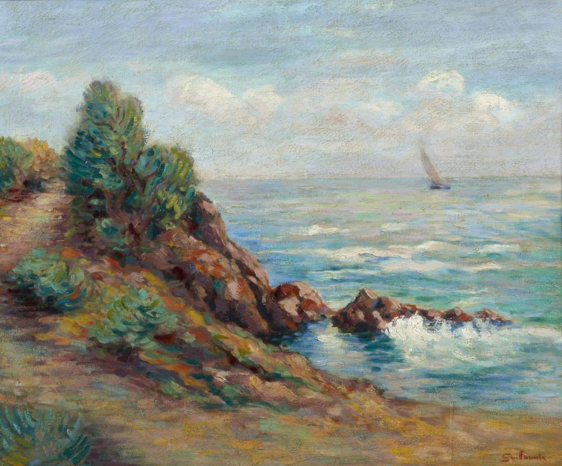 Voilier à Agay by Armand Guillaumin