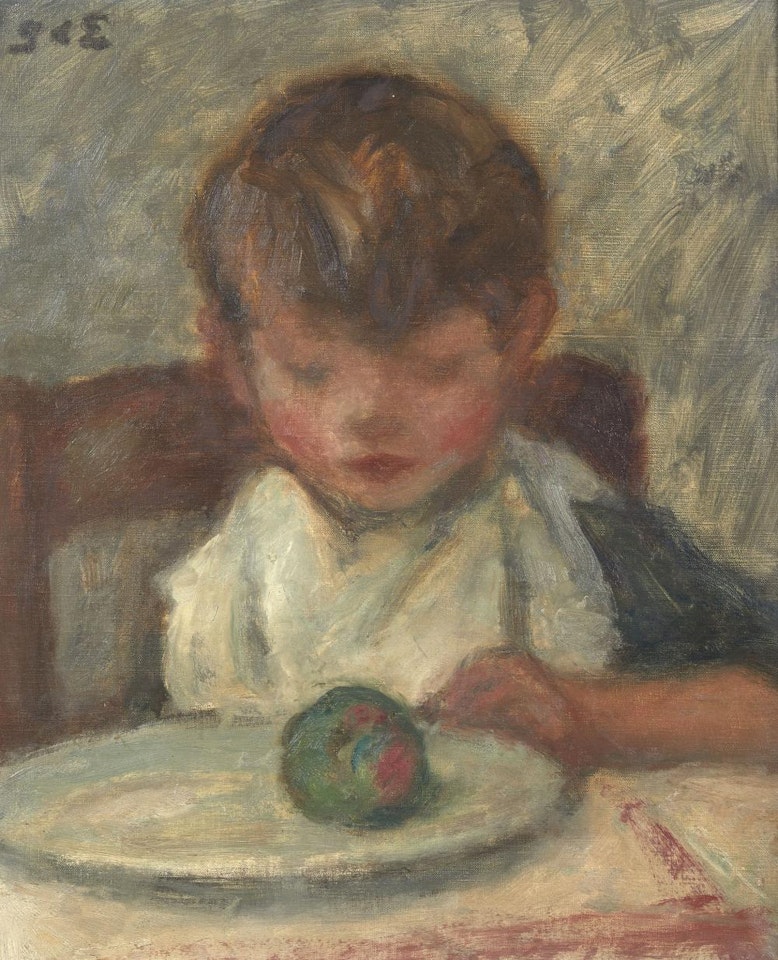 Enfant à la pomme by Georges d’Espagnat