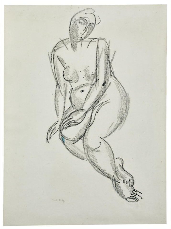 Nu assis by Raoul Dufy