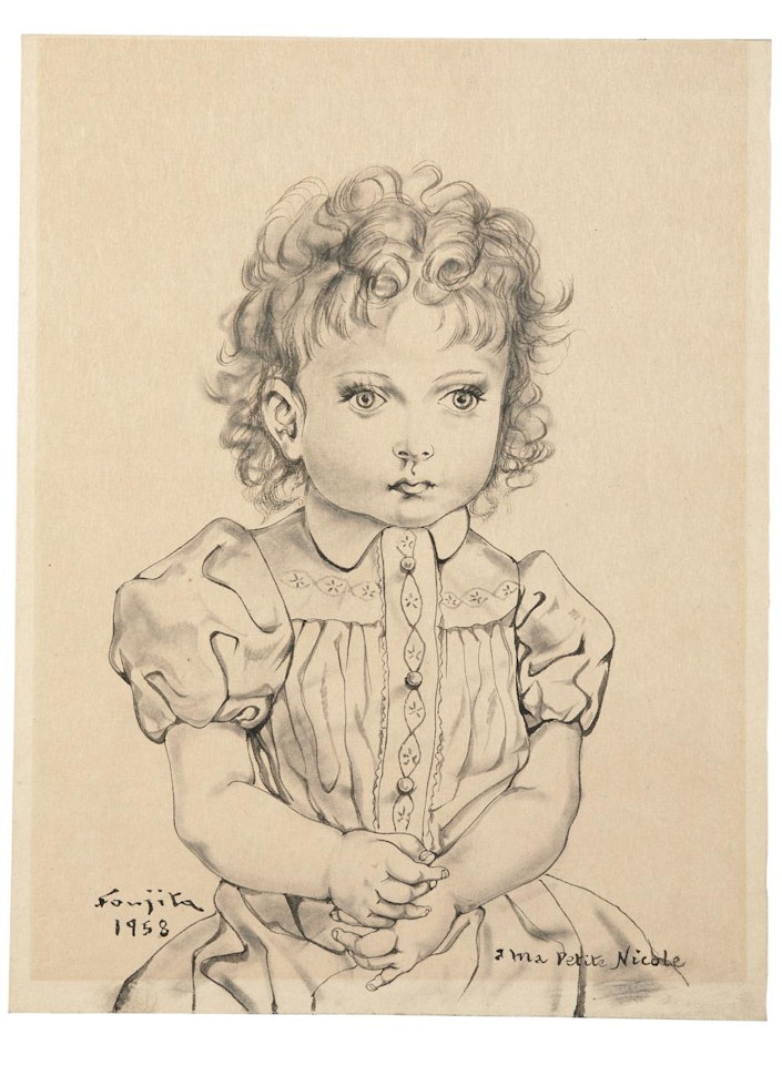Portrait de Nicole by Leonard Tsuguharu Foujita