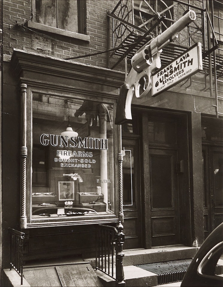 Gunsmith, 6 Centre Market Place by Berenice Abbott