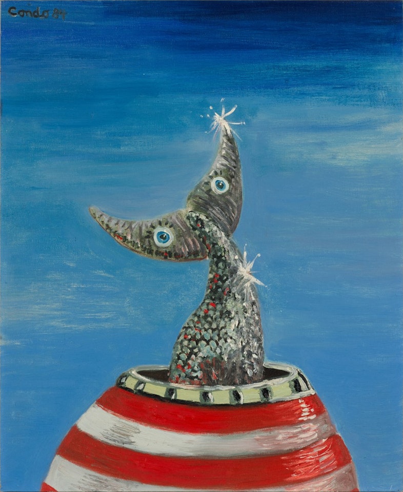 Fish head by George Condo