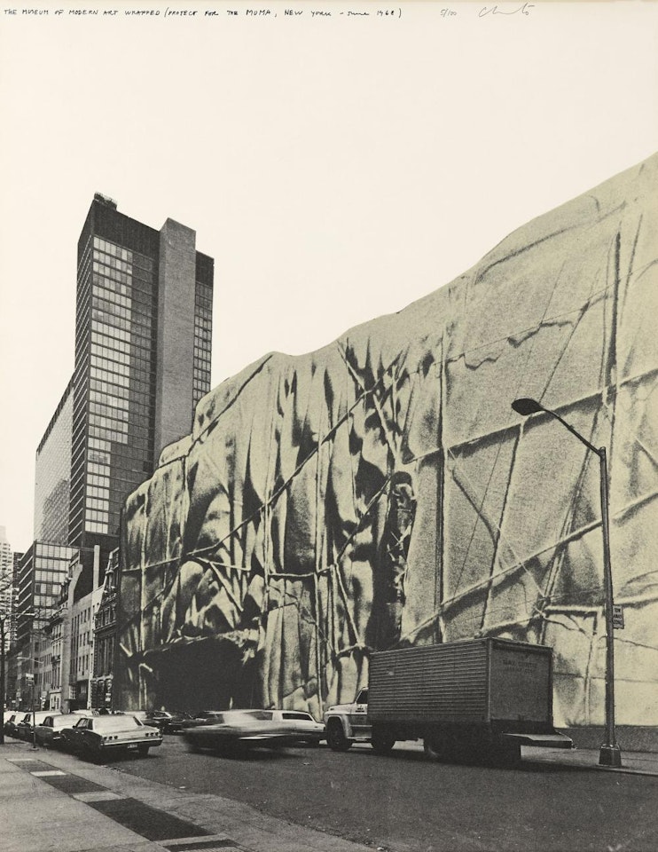 The Museum of Modern Art Wrapped (Project for the MOMA, New York) by Christo