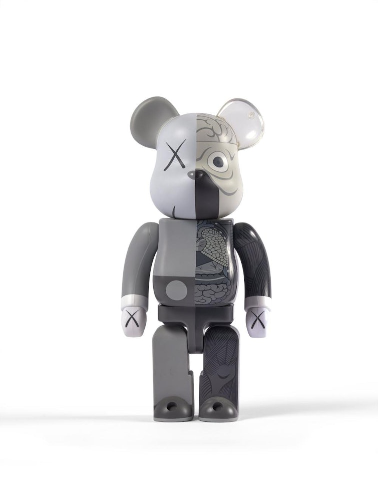 Be@rbrick 400% Dissected Companion (Grey) by Kaws