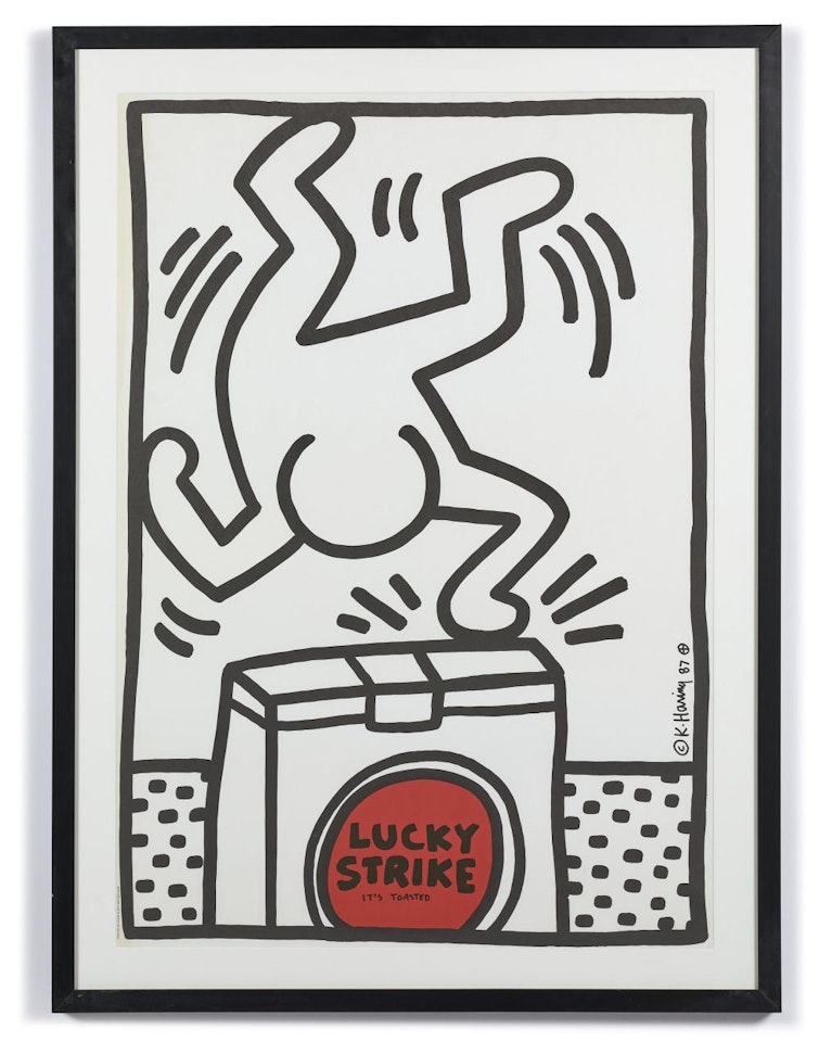 Lucky Strike (white) by Keith Haring