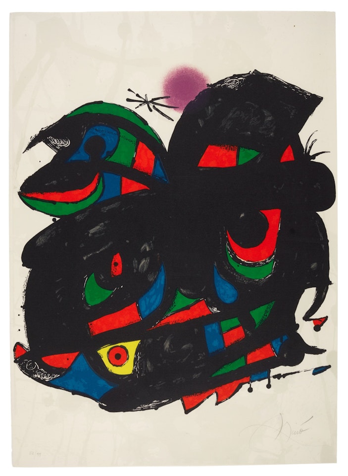 Untitled (for the opening of the Fundació Joan Miró) (M. 1090) by Joan Miró