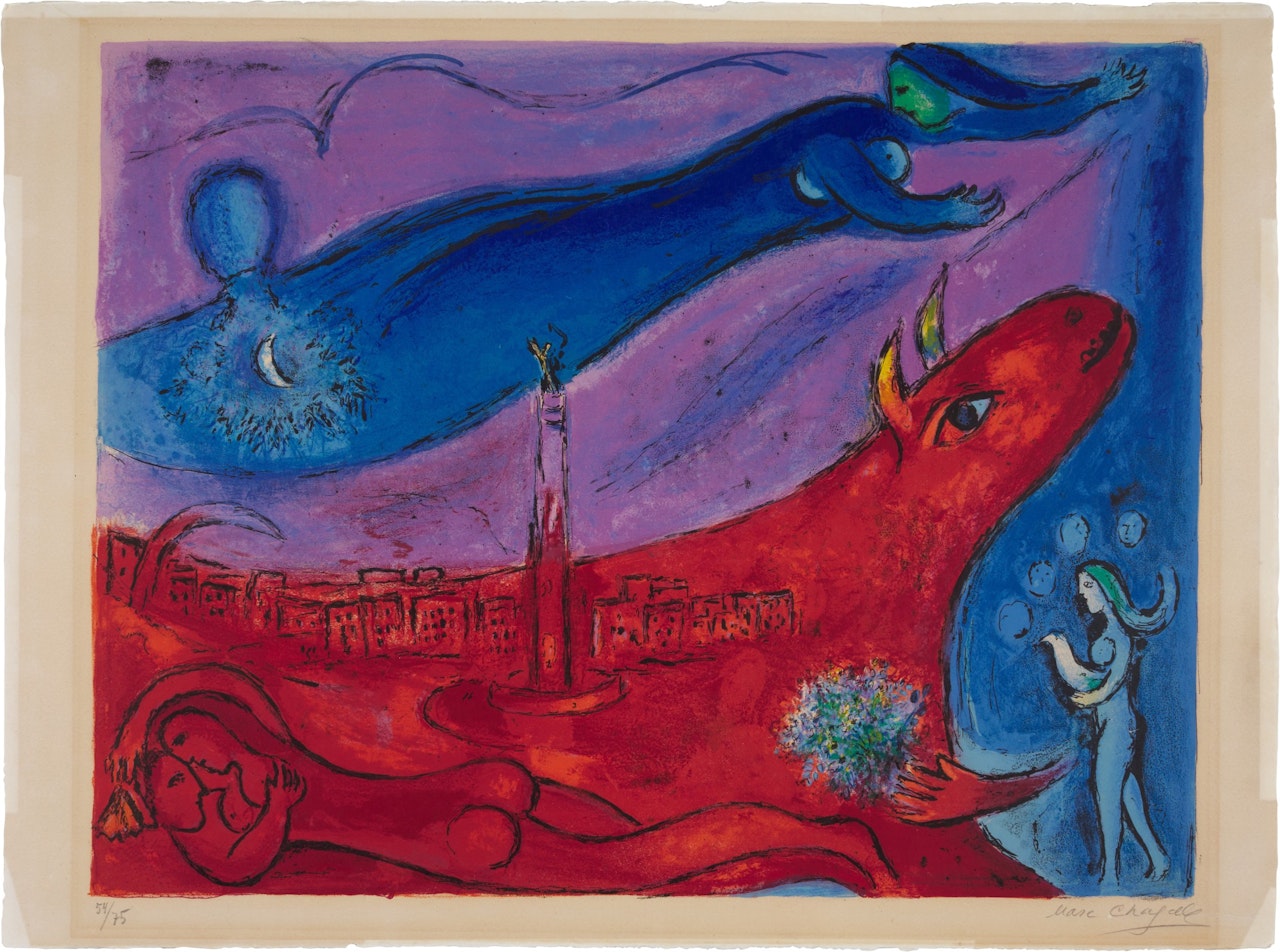 La Bastille (M. 111) by Marc Chagall