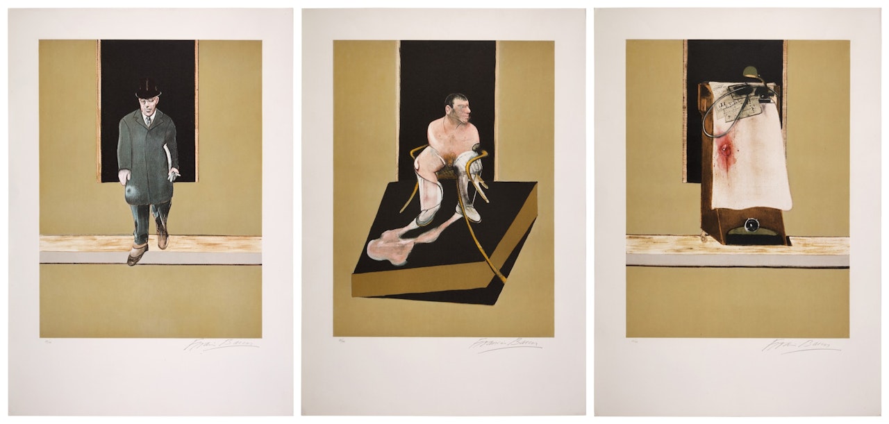 Triptych 1986-1987 (Sabatier 6; Tacou 22) by Francis Bacon