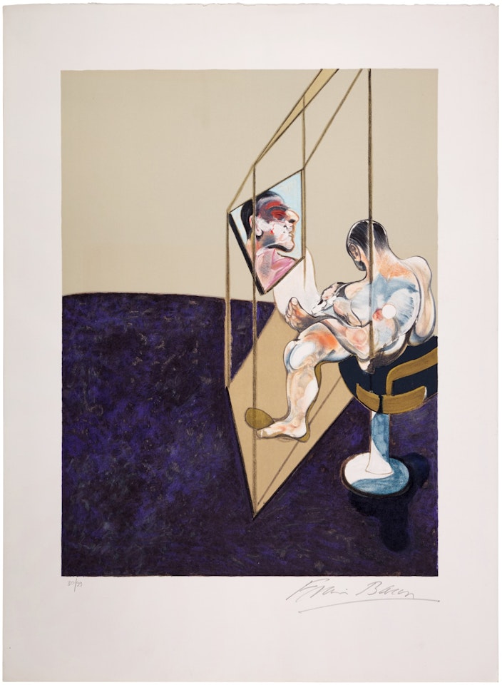 Three Studies of Male Back (One Work) (S. 21; T. 21) by Francis Bacon