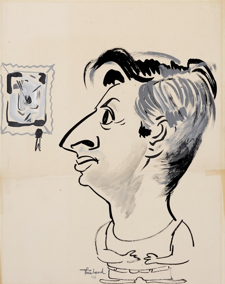 Untitled (portrait) by Wayne Thiebaud