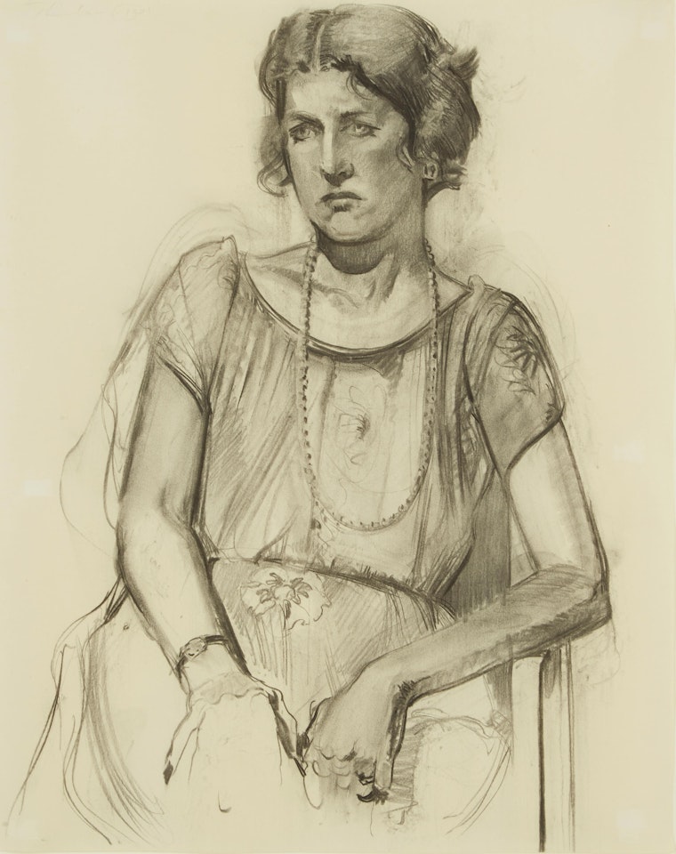 Portrait of Leah Garchik by Wayne Thiebaud