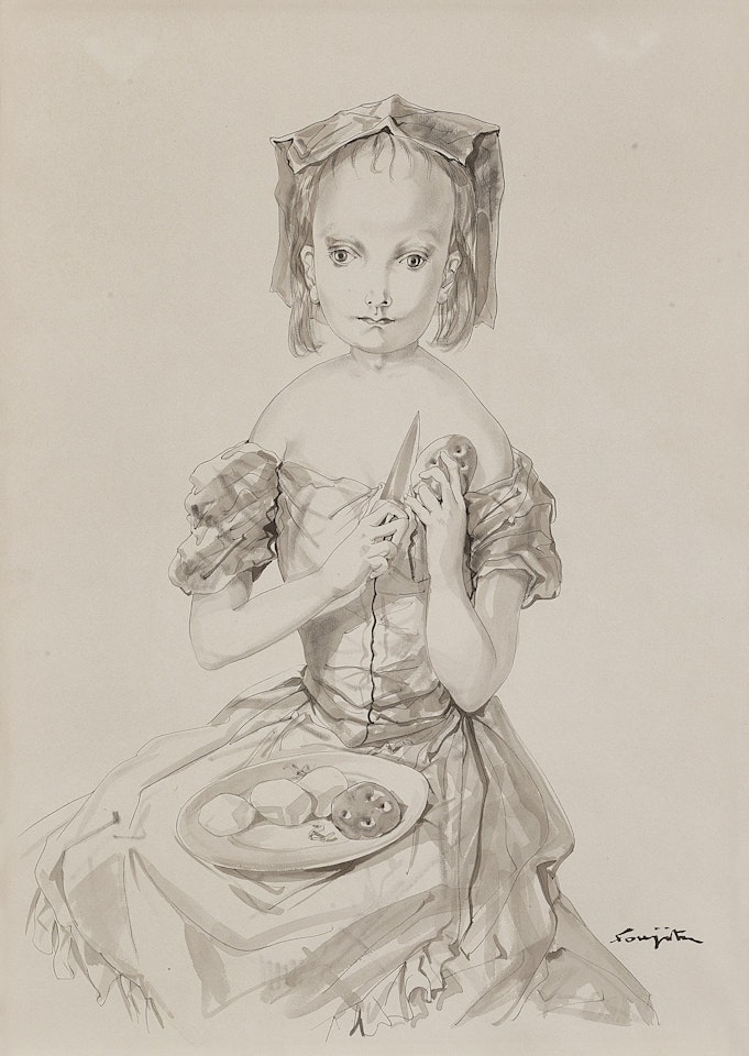 Fillette aux pommes de terre by Leonard Tsuguharu Foujita