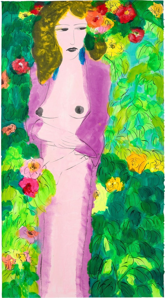 Garden Beauty in Nude  by Walasse Ting