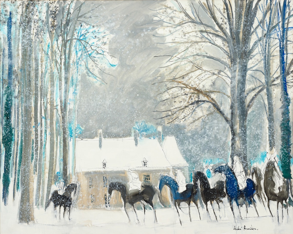 Hiver à Loupeigne by André Brasilier