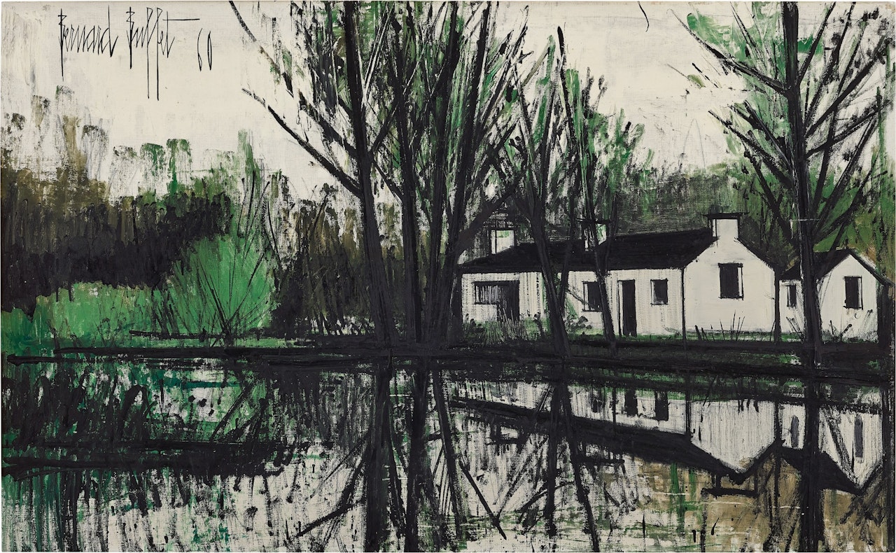 Maison près de l’étang  by Bernard Buffet