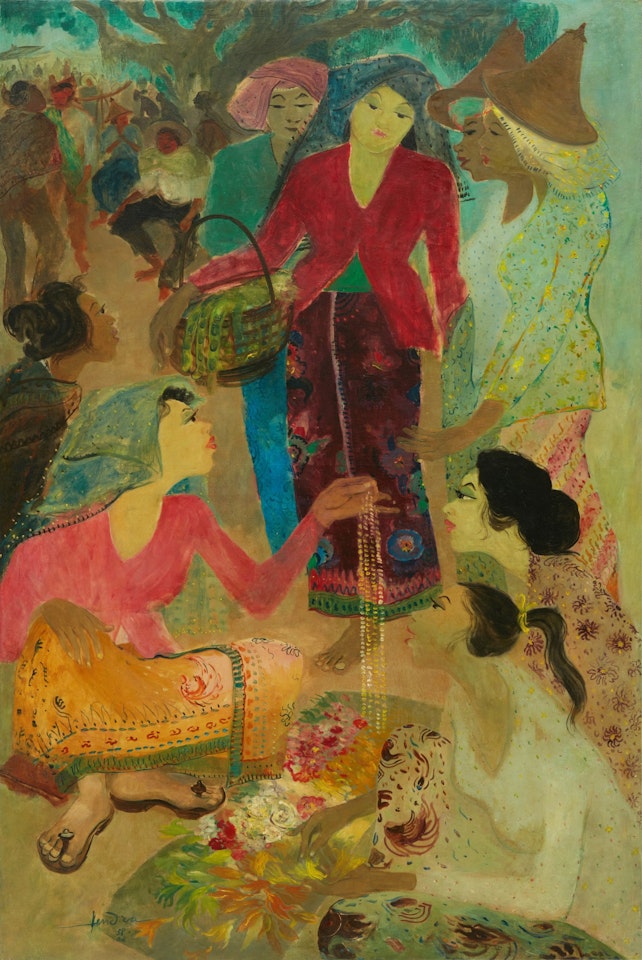 Flower Vendors by Hendra Gunawan