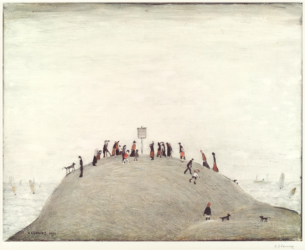 The Notice Board by Laurence Stephen Lowry