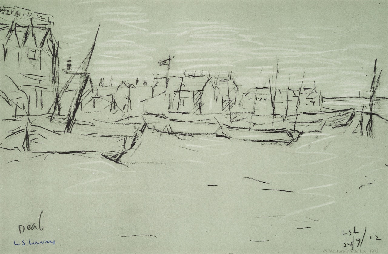 Deal Sketch by Laurence Stephen Lowry