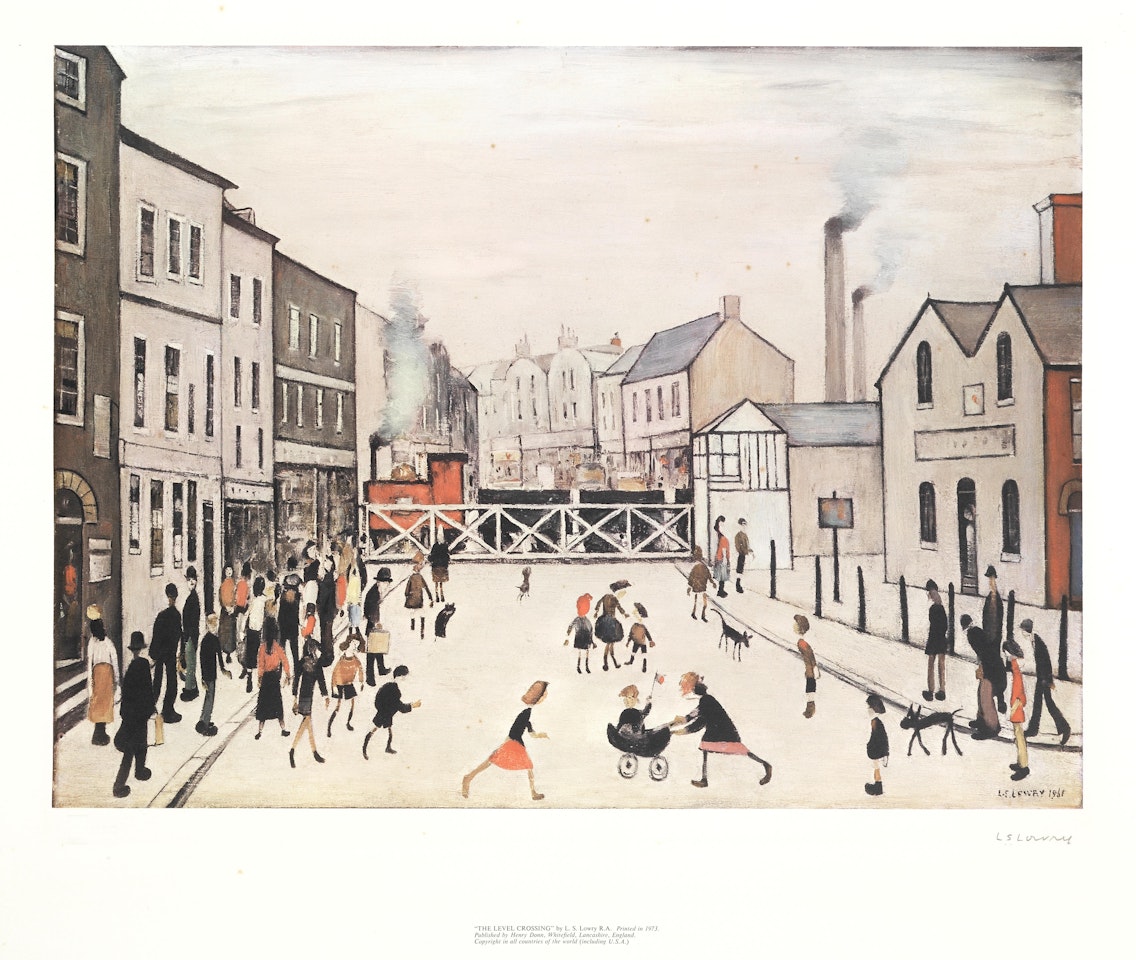 The Level Crossing by Laurence Stephen Lowry