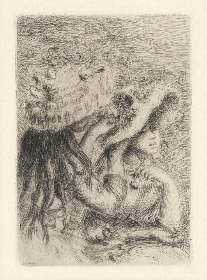 Le Chapeau Épinglé, 3e planche by Pierre-Auguste Renoir