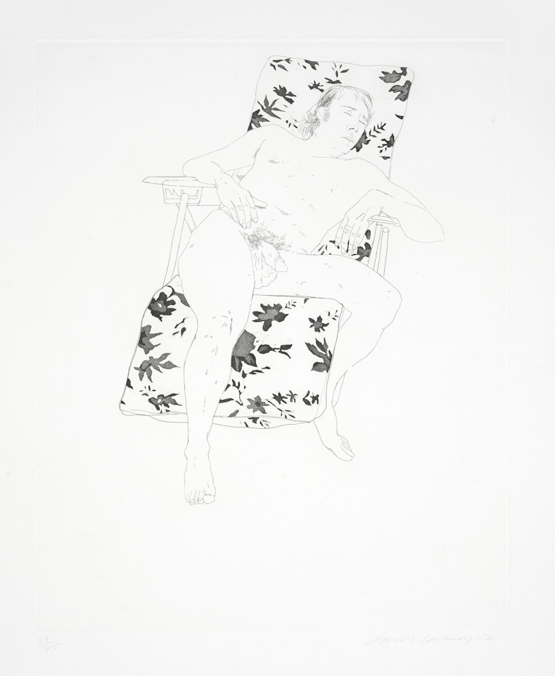 Mo Asleep by David Hockney