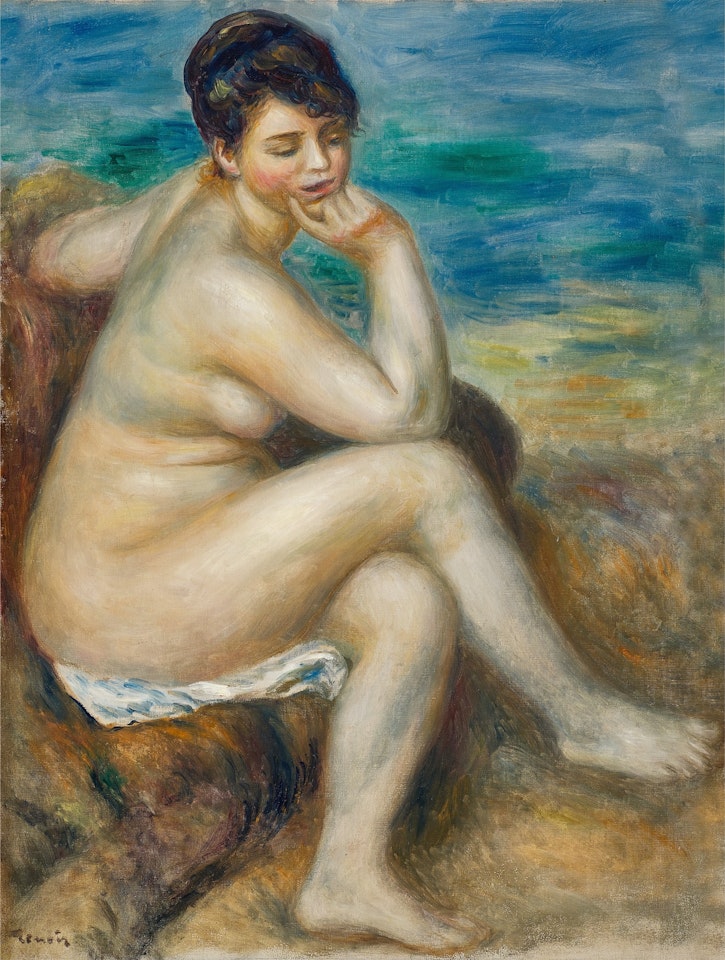  Baigneuse accoudée by Pierre-Auguste Renoir