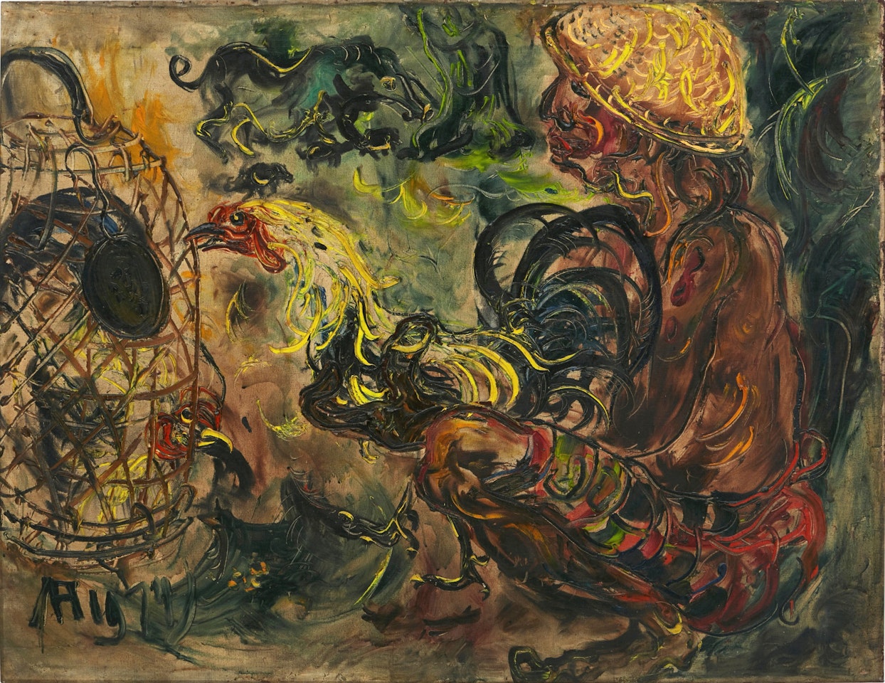 Balinese Gambler  by Affandi