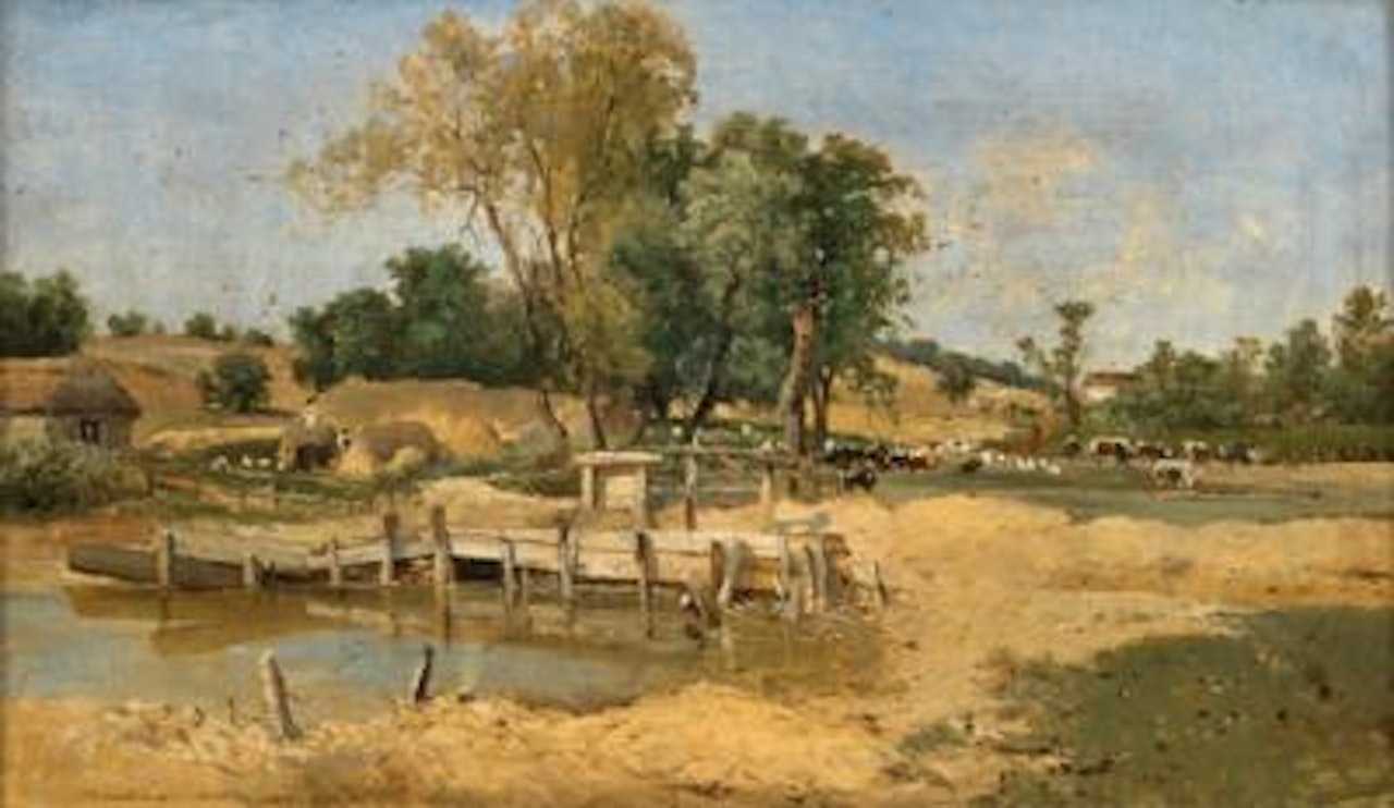 A Watering Place in Kis Bagh by Theodor von Hörmann