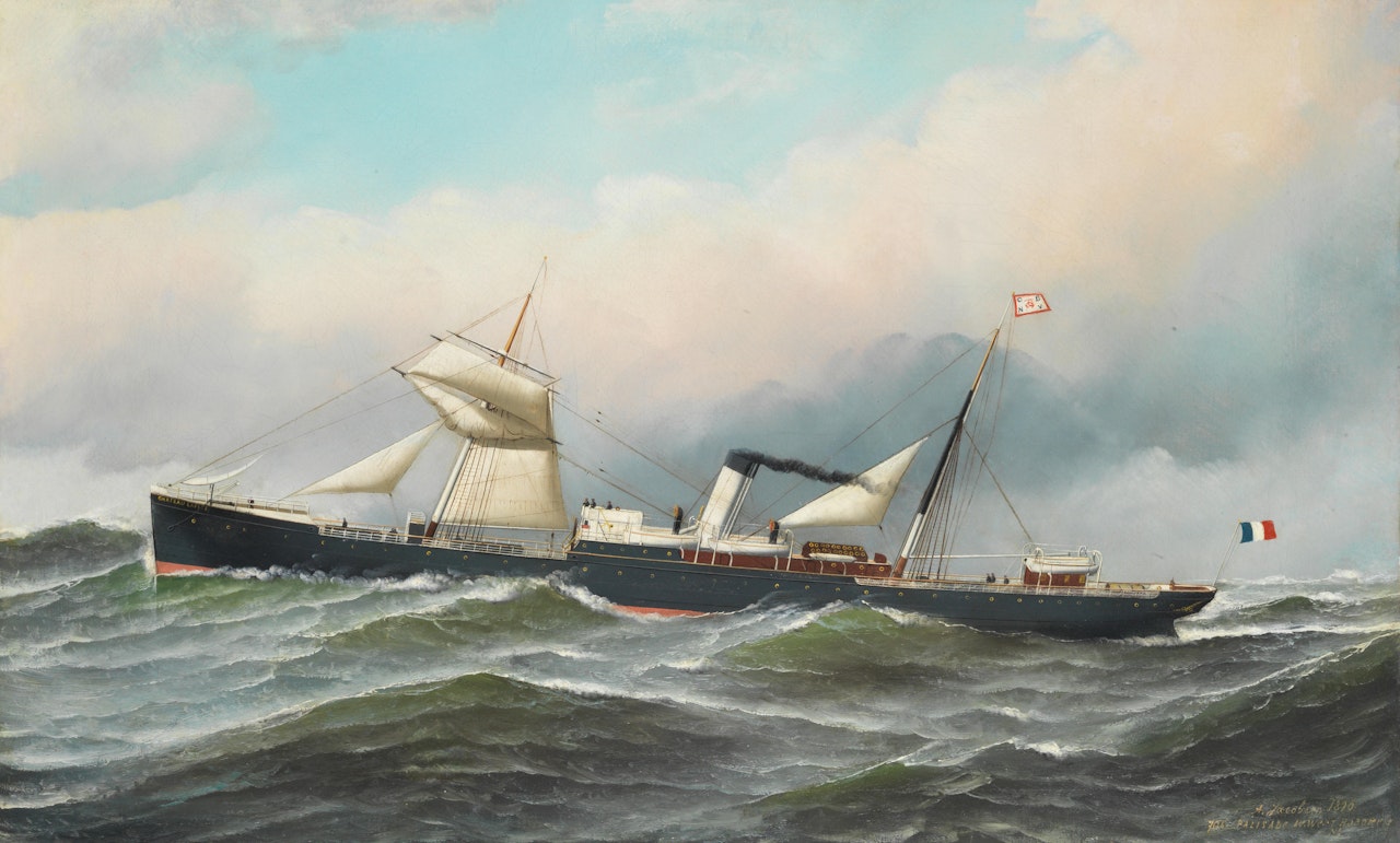The S.S. Chateau Lafite by Antonio Jacobsen