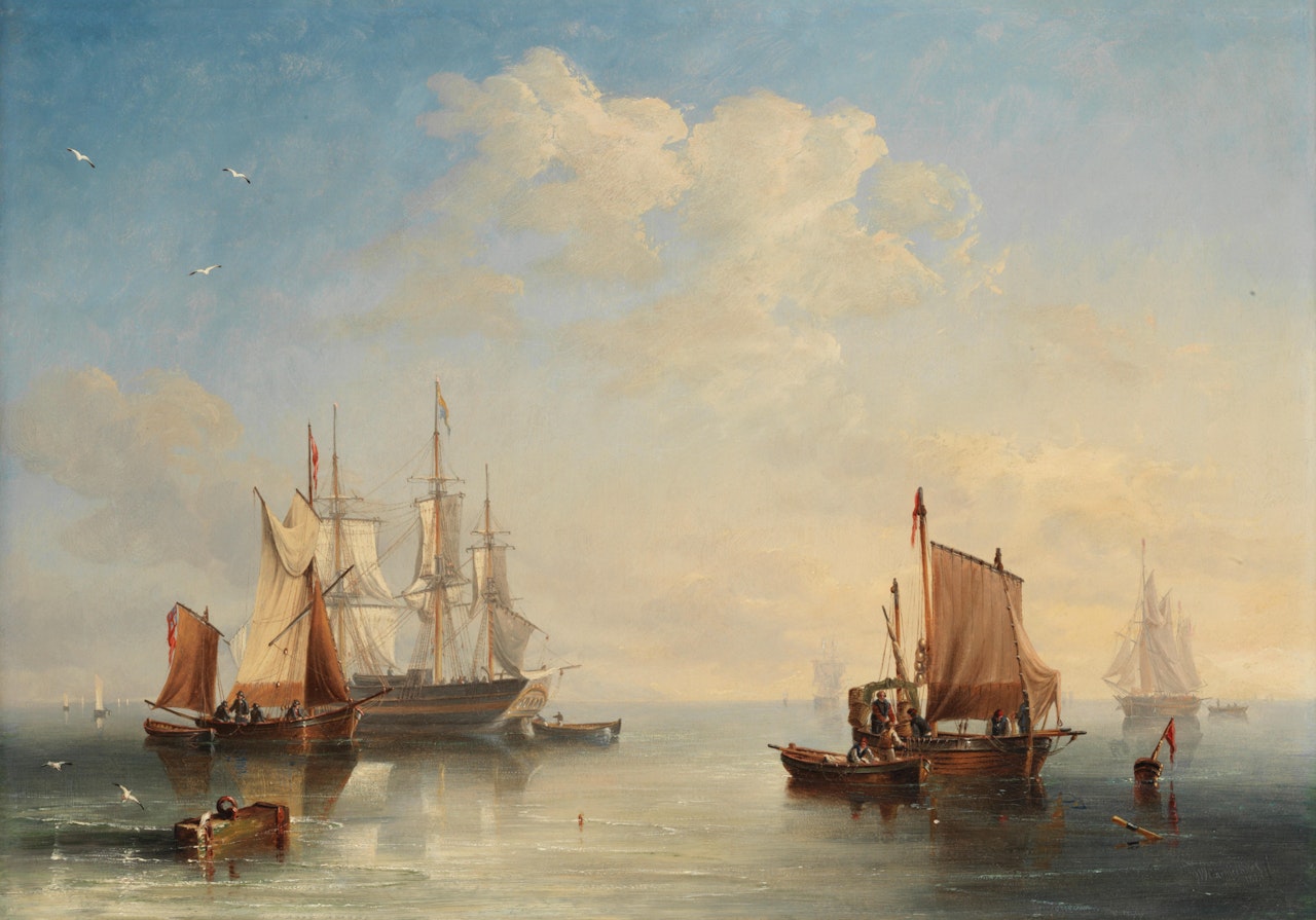 "A calm" by John Wilson Carmichael